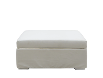 ZEFIRO - Square fabric garden pouf by Il Giardino di Legno - view 3